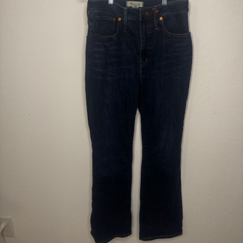 Madewell Curvy Cali Demi Boot Jean, Dark Wash Size 27T